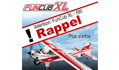 Rappel Multiplex FunCub XL RR - référence 26 4331